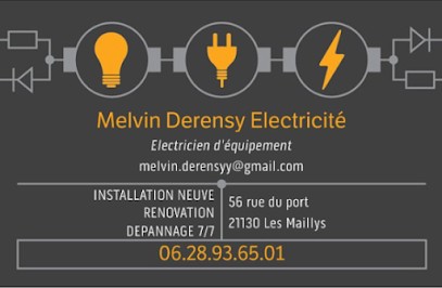Melvin Derensy Electricité, Electricien aux Maillys