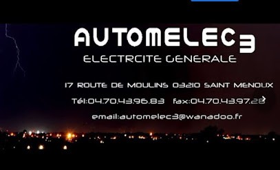 Automelec 3, Electricien à Saint-Menoux