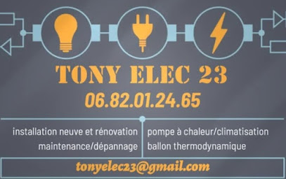 Tony Elec 23, Électricien à Azat-Châtenet