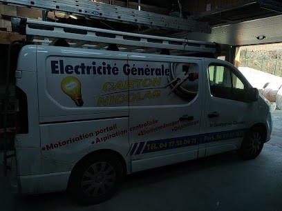 SARL CARTON Nicolas, Electricien à Saint-Georges-en-Couzan