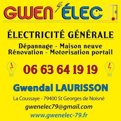 GWEN'ÉLEC, Electricien à Saint-Georges-de-Noisné