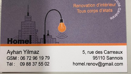 Homel, Electricien à Sannois