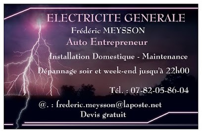 Meysson Frederic, Electricien à Saint-Chamas
