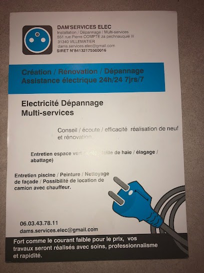 Dam’Services Elec, Electricien à Villematier