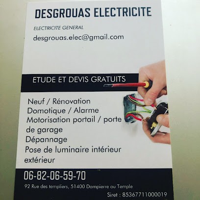 DESGROUAS Électricité, Electricien à Dampierre-au-Temple