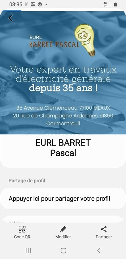 Eurl Barret Pascal, Electricien à Meaux