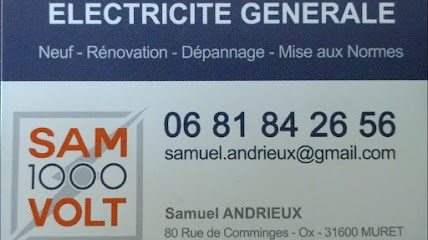 Andrieux Samuel, Electricien à Muret