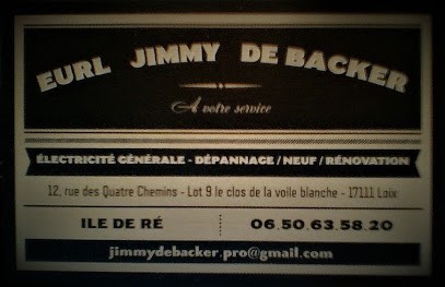 Jimmy de Backer EURL, Electricien à Loix