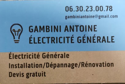 Antoine Gambini électricité générale, Electricien à Casanova