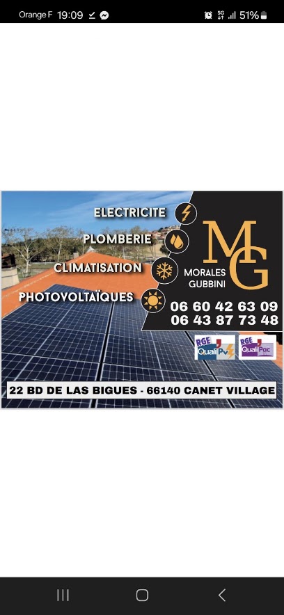 Morales Gubbini, Électricien à Canet-en-Roussillon