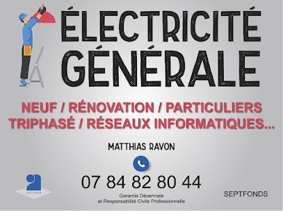 Matthias Ravon, Electricien à Septfonds
