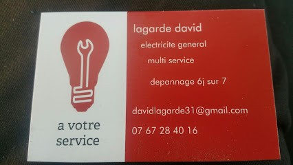 Lagarde david, Electricien à La Devise
