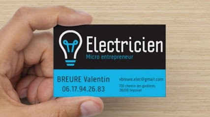 Breure Valentin, Electricien à Seyssuel