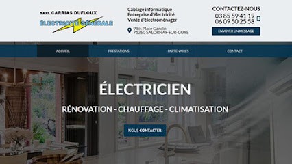 Carrias Dufloux, Electricien à Salornay-sur-Guye