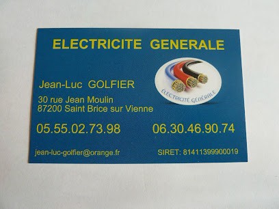 Électricité Générale GOLFIER Jean-Luc, Electricien à Saint-Brice-sur-Vienne