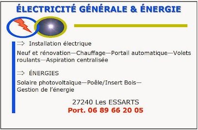 ELECTRICITE GENERALE Et ENERGIES, Electricien à Marbois