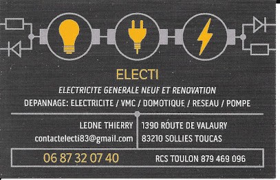 ELECTI, Electricien à Solliès-Toucas