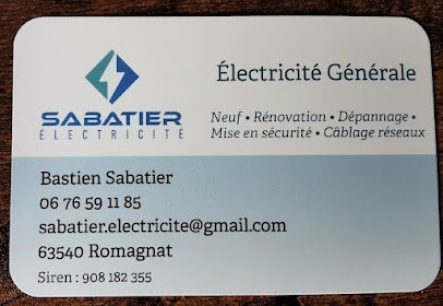 Sabatier électricité, Electricien à Romagnat
